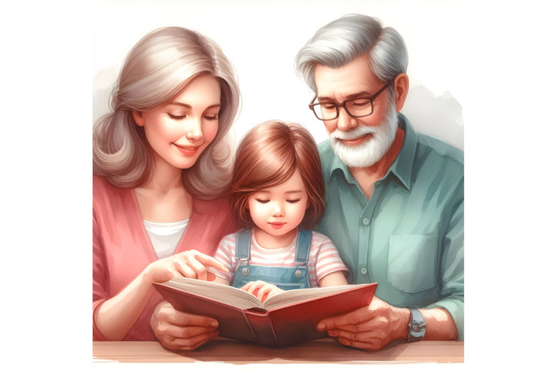 family-reading-a-book