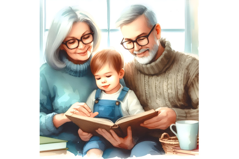 family-reading-a-book