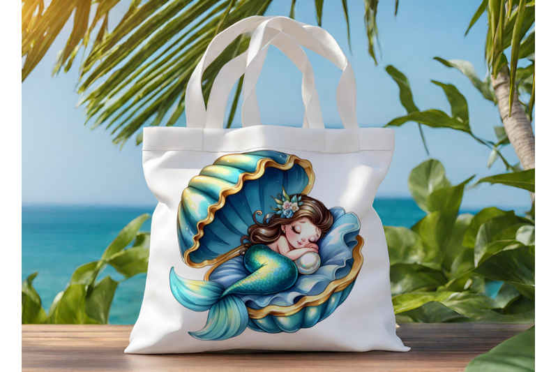 sleeping-mermaids-in-seashells