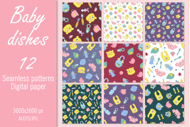children-039-s-dishes-paper-seamless-patterns