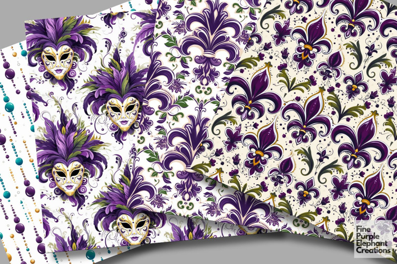 mardi-gras-digital-paper-masquerade-fleur-de-lis