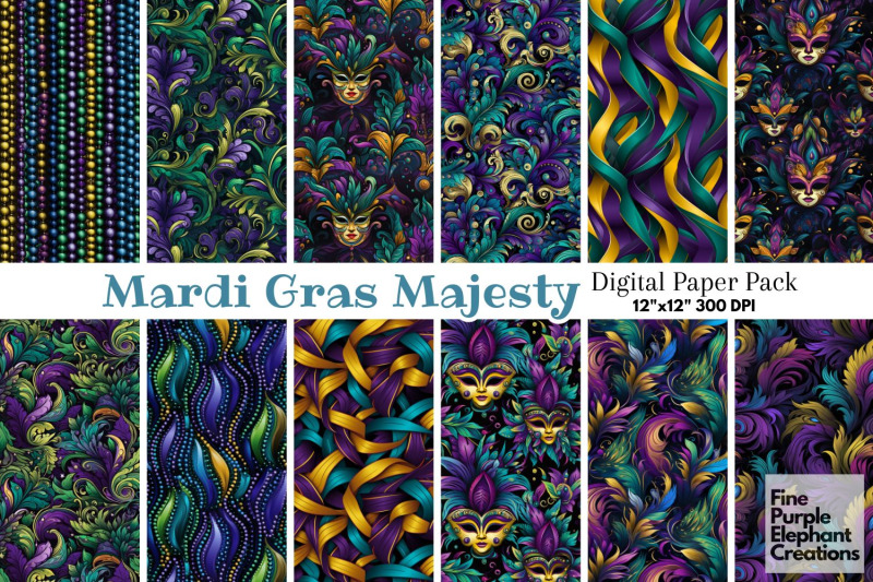 mardi-gras-carnival-digital-paper-brazilian-masquerade-fat-tuesday