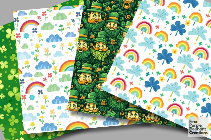 st-patrick-039-s-day-digital-paper-irish-leprechaun-shamrock