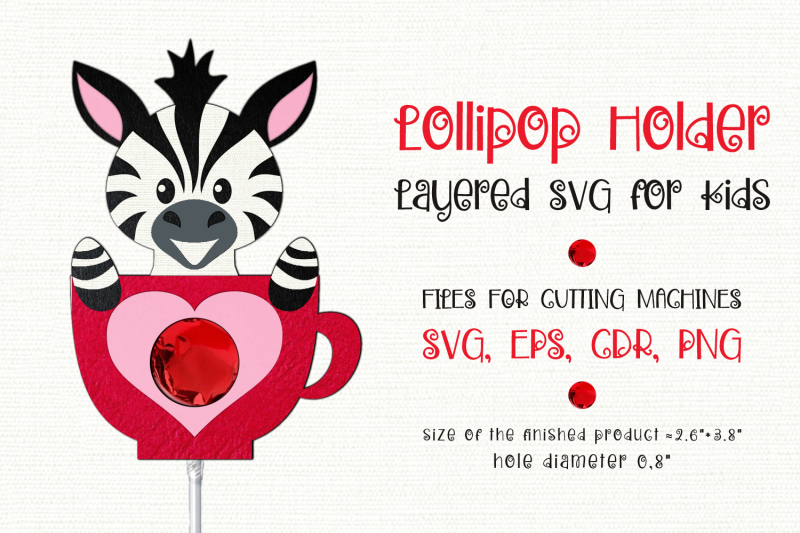 zebra-in-a-cup-lollipop-holder-valentine-paper-craft-template