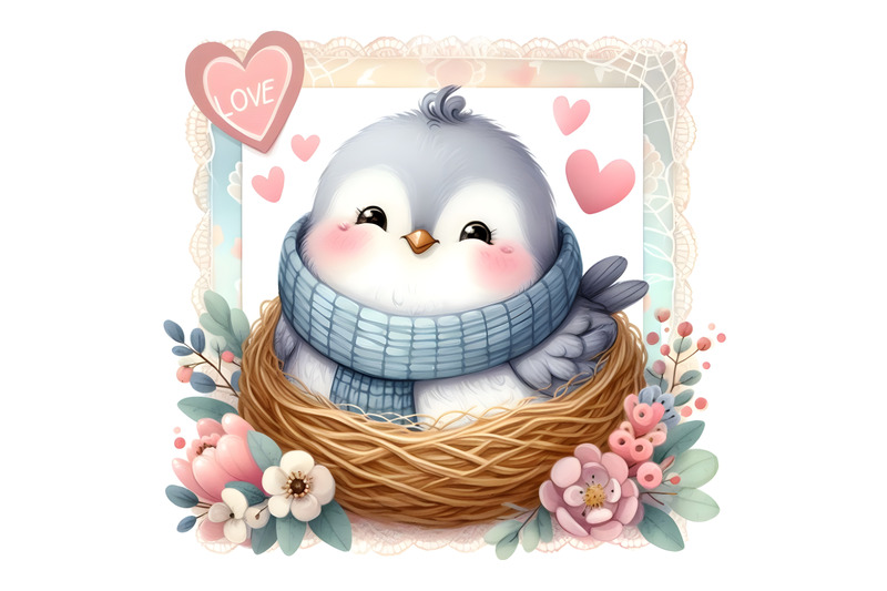 adorable-birds-valentine-love-frame