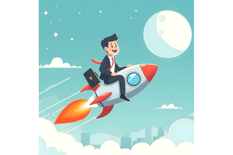 businessman-sitting-on-a-rocket