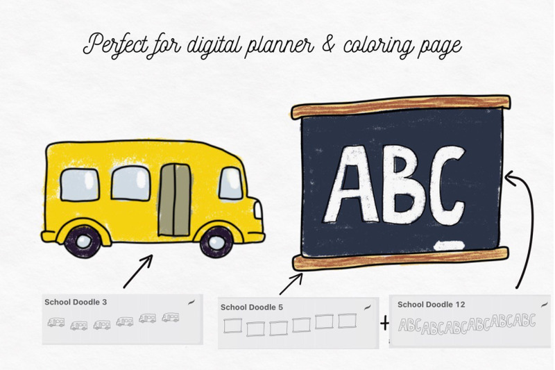 school-doodle-stamps-for-procreate-digital-planner-stamps