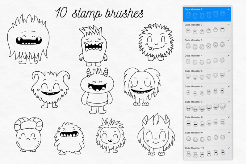 cute-monster-doodle-halloween-stamps