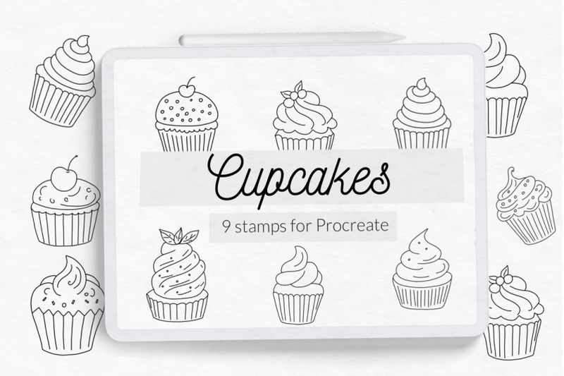cupcake-stamps-doodle-procreate