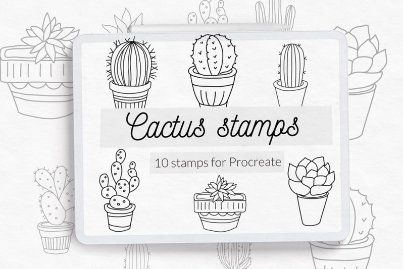 cactus-stamps-succulent-stamp-home-plants
