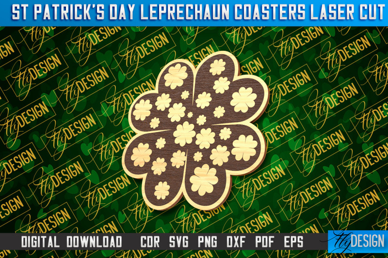 st-patrick-039-s-day-leprechaun-coasters-laser-cutting-file-cnc-file