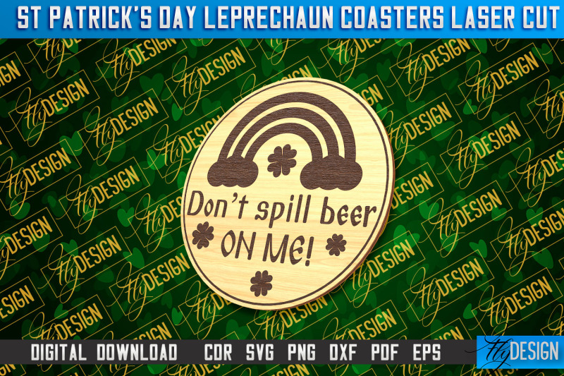 st-patrick-039-s-day-leprechaun-coasters-laser-cutting-file-cnc-file