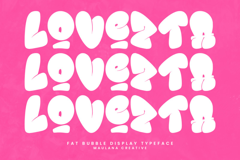 lovezta-fat-bubble-display-font