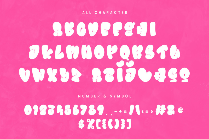 lovezta-fat-bubble-display-font