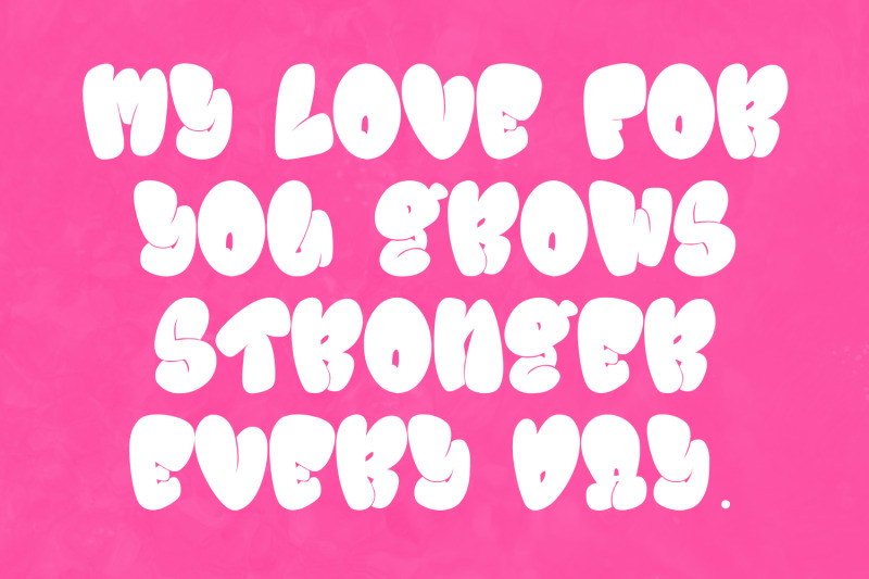 lovezta-fat-bubble-display-font