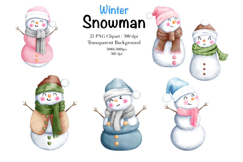 watercolor-winter-snowman-clipart