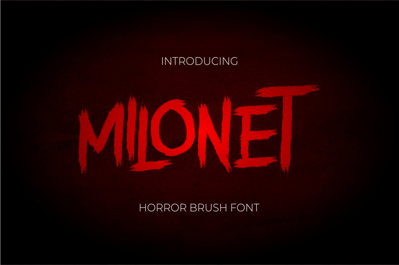 milonet-horror-brush-font