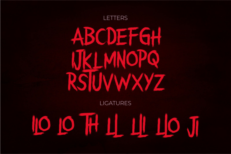 milonet-horror-brush-font