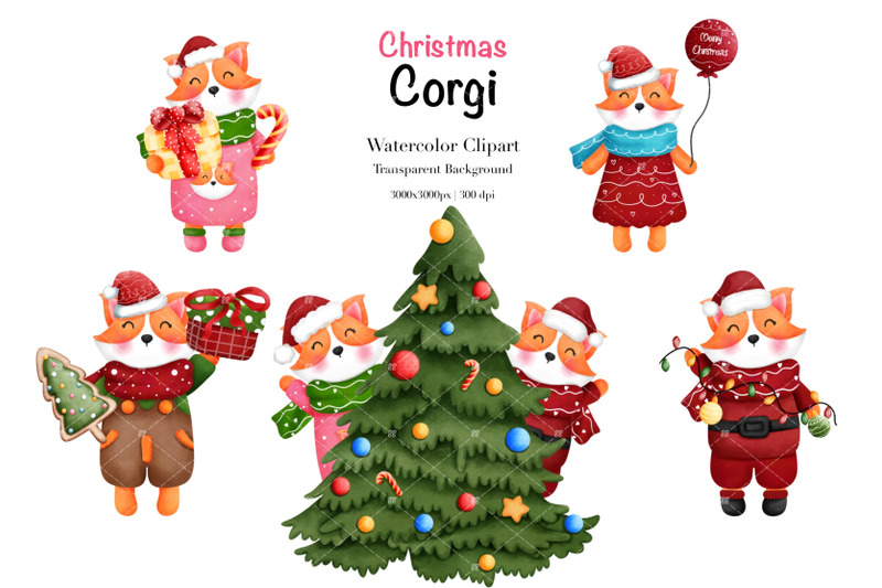 watercolor-christmas-corgi-clipart