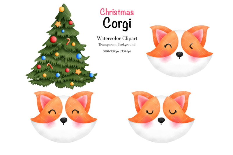 watercolor-christmas-corgi-clipart