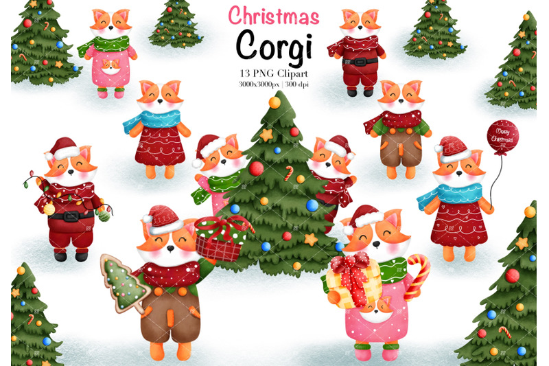 watercolor-christmas-corgi-clipart