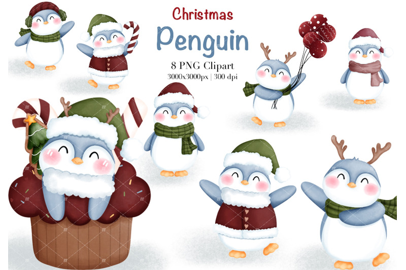 watercolor-christmas-penguin-clipart