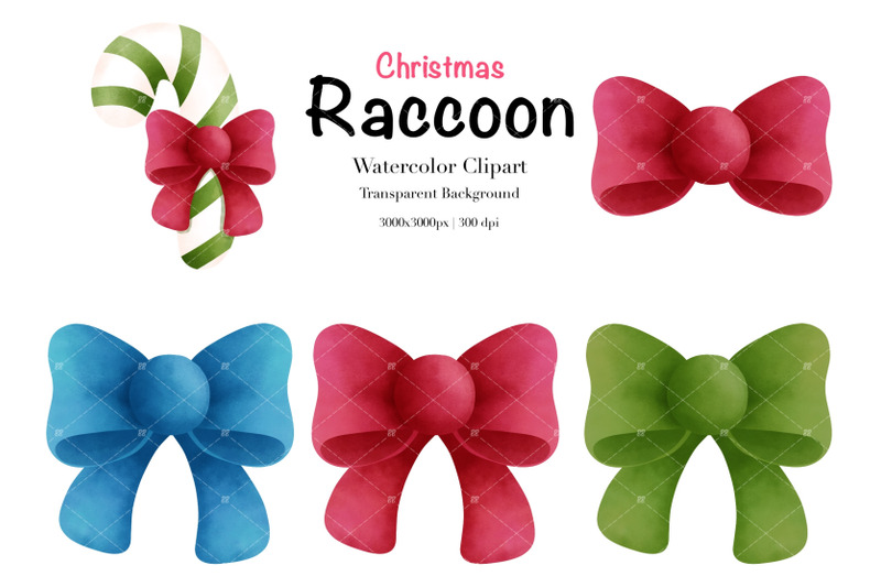 watercolor-christmas-raccoon-clipart