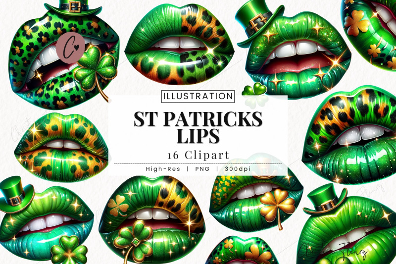 st-patricks-lips-clipart