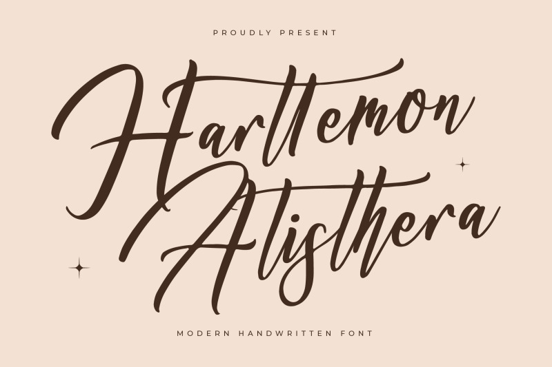 harttemon-alisthera-modern-handwritten-font