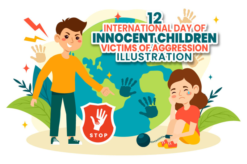 12-children-victims-of-aggression-illustration