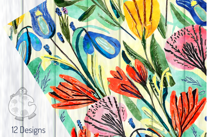 spring-florals-watercolor-surface-pattern-papers