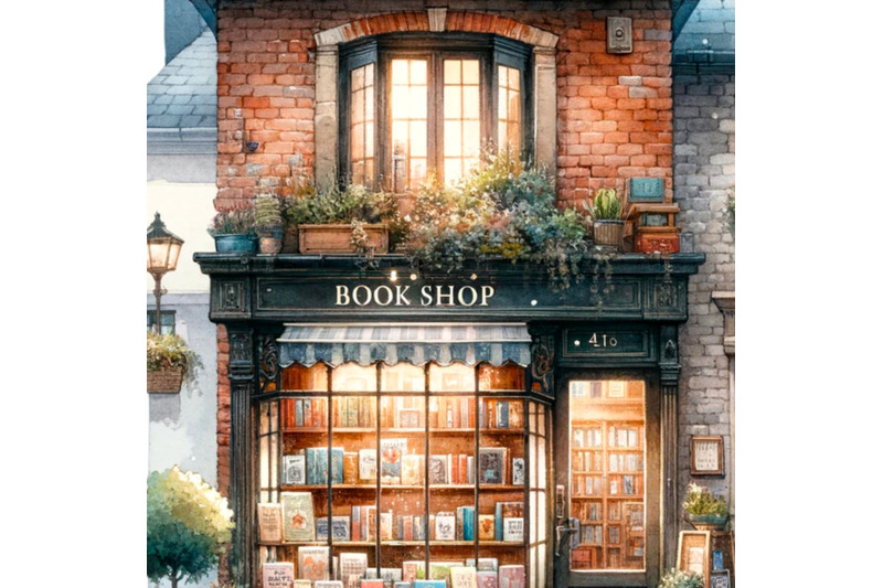 vintage-bookstore-scene-miniature-shop-illustrations