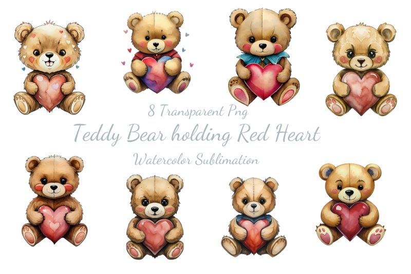 teddy-bear-holding-red-heart-watercolor