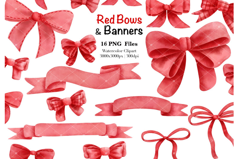 watercolor-red-bows-and-banners-clipart