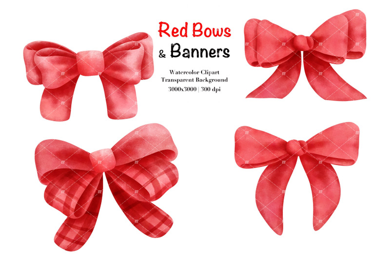 watercolor-red-bows-and-banners-clipart