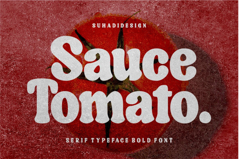 sauce-tomato-retro-serif-bold-font