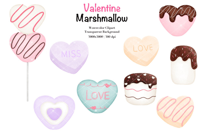 watercolor-valentine-marshmallow-clipart