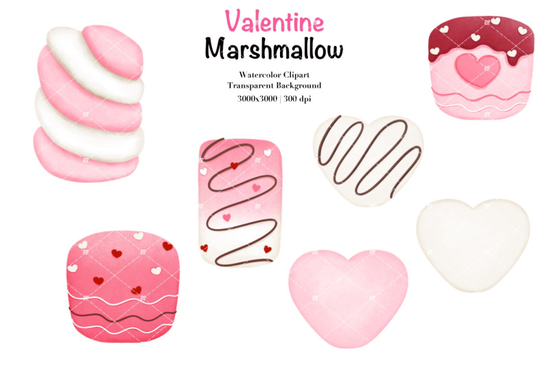 watercolor-valentine-marshmallow-clipart