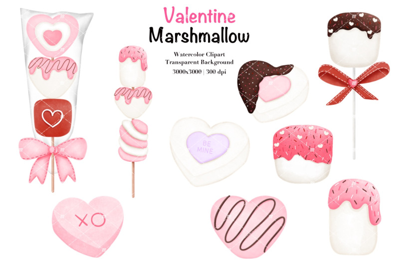 watercolor-valentine-marshmallow-clipart