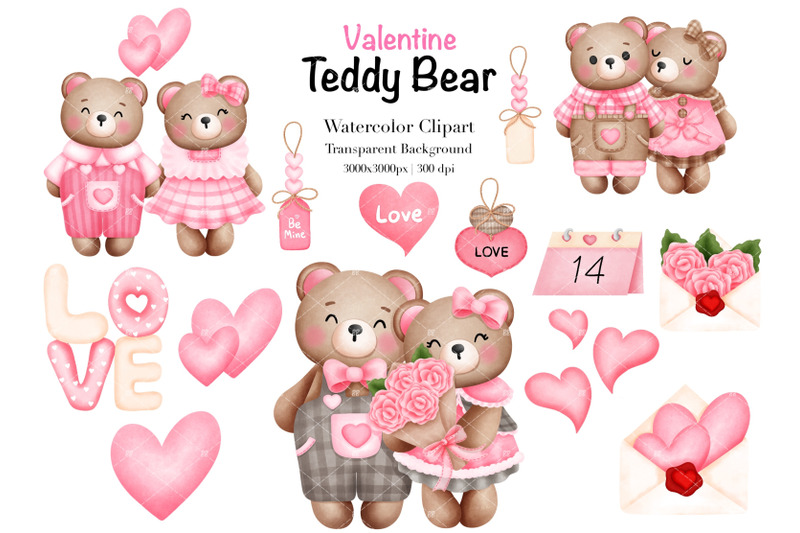 watercolor-valentine-teddy-bear-clipart