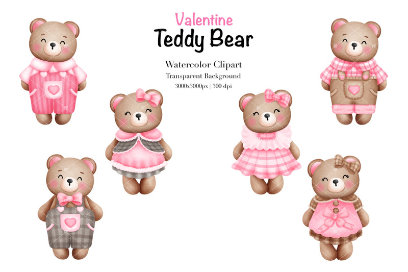 watercolor-valentine-teddy-bear-clipart