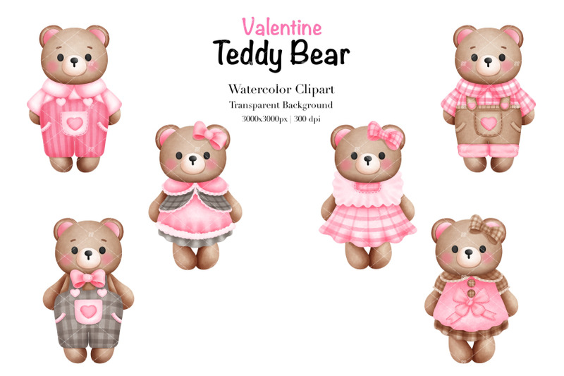 watercolor-valentine-teddy-bear-clipart