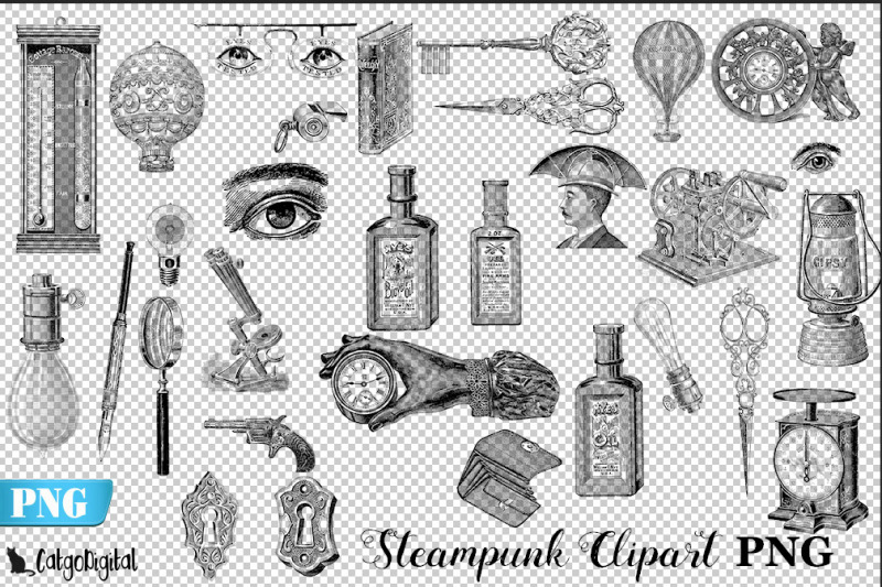 vintage-steampunk-clipart