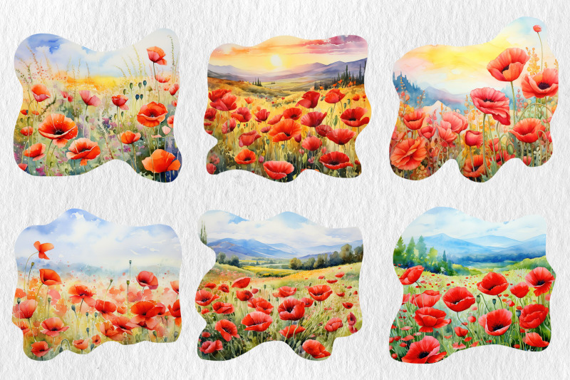 watercolor-poppy-fields