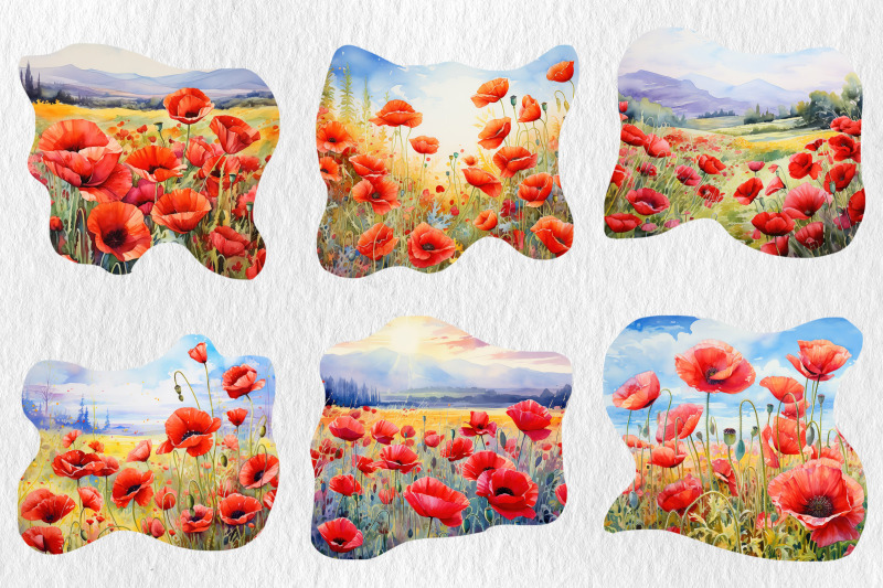 watercolor-poppy-fields