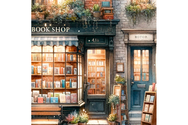 vintage-bookstore-scene-miniature-shop-illustrations