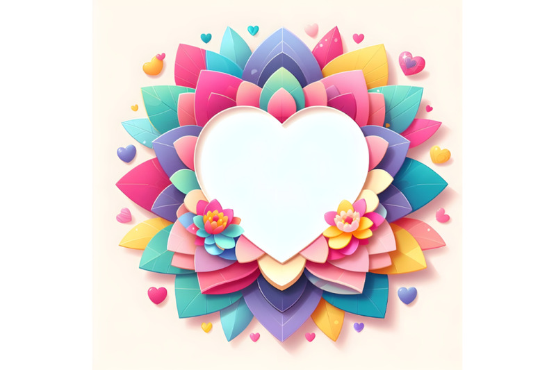 cute-colorful-valentine-lotus-frame