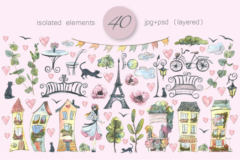 paris-romantic-watercolor-clipart