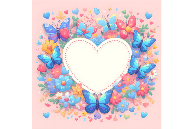 cute-colorful-valentine-butterfly-shape-frame