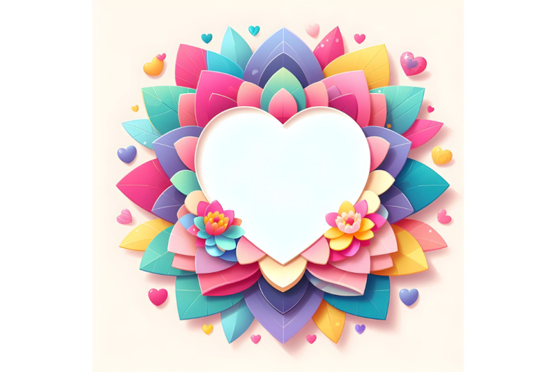 cute-colorful-valentine-floral-heart-shape-frame